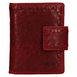 Dámská kožená peněženka červená