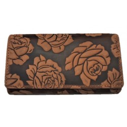 DÁMSKÁ PENĚŽENKA HNĚDÁ RŮŽE TAN