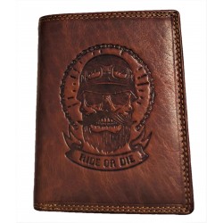 Kožená peněženka Ride or die