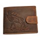 Kožená peněženka s jelenem