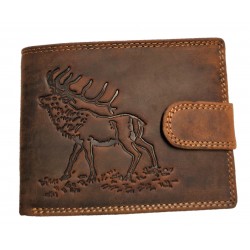 Kožená peněženka s jelenem