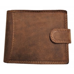 Pánská kožená peněženka se zadní kapsou světle hnědá