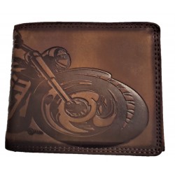 Pánská kožená peněženka motorka