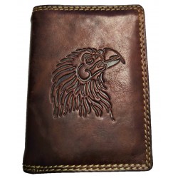 Kožená peněženka hlava orla