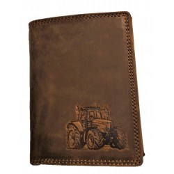 Kožená peněženka traktor