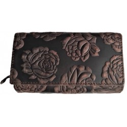 Dámská kožená peněženka růže
