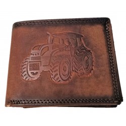 Kožená peněženka traktor