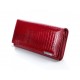 Dámská kožená červená peněženka