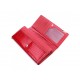 Dámská kožená červená peněženka