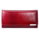 Dámská kožená červená peněženka
