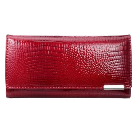 Dámská kožená červená peněženka