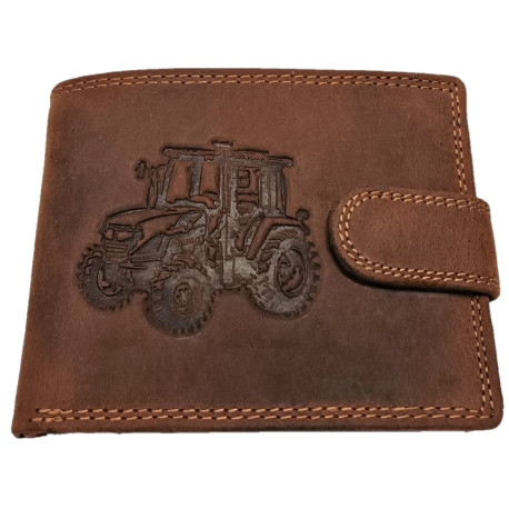 Kožená peněženka traktor