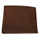 Kožená peněženka  hřiby brown