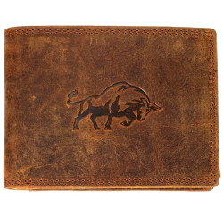 Kožená peněženka býk brown