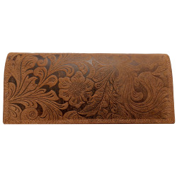 Dámská kožená peněženka BROWN FLOWER