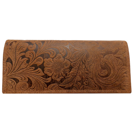 Dámská kožená peněženka BROWN FLOWER