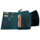 Dámská kožená peněženka kytka WILD ROSE GREEN L