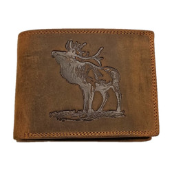 Myslivecká  kožená peněženka jelen