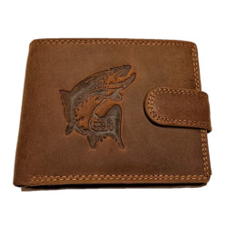 Rybářská kožená peněženka 
