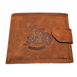 Kožená zipová peněženka MOTOR