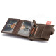 Kožená peněženka PETERSON brown výška