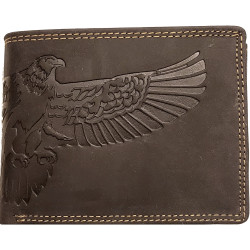 Kožená peněženka dravec BLACK