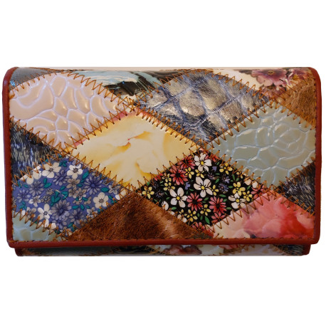 DÁMSKÁ KOŽENÁ PENĚŽENKA MIX COLOR