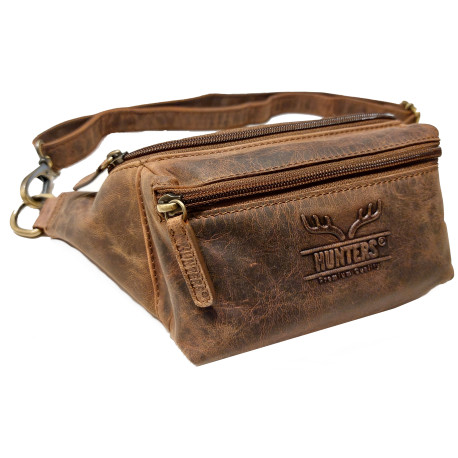 Kožená hnědá ledvinka Hunters