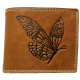 Kožená peněženka MOTÝL TAN