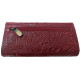 Kožená peněženka květy RED BORDO