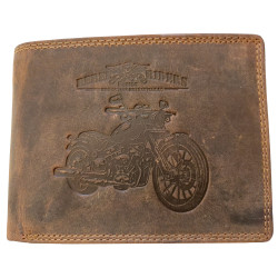 Kožená peněženka brown REBEL RIDERS