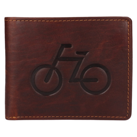 Kožená peněženka BICYKLE brown